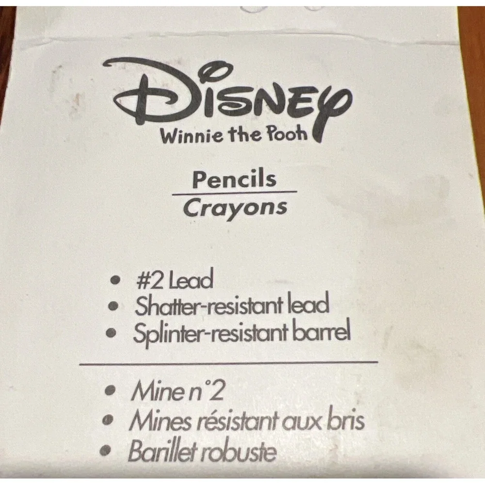 New BIC Disney 6 Pack Winnie The Pooh #2 Shatter Proof Lead Pencils Piglet
